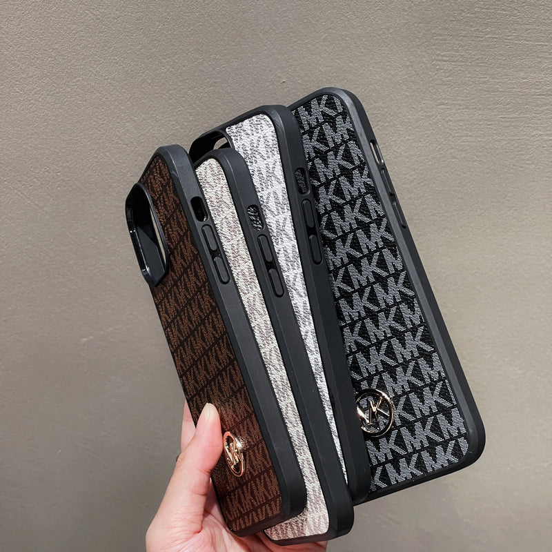 Custodia di lusso per iPhone Marrone-MKK240603