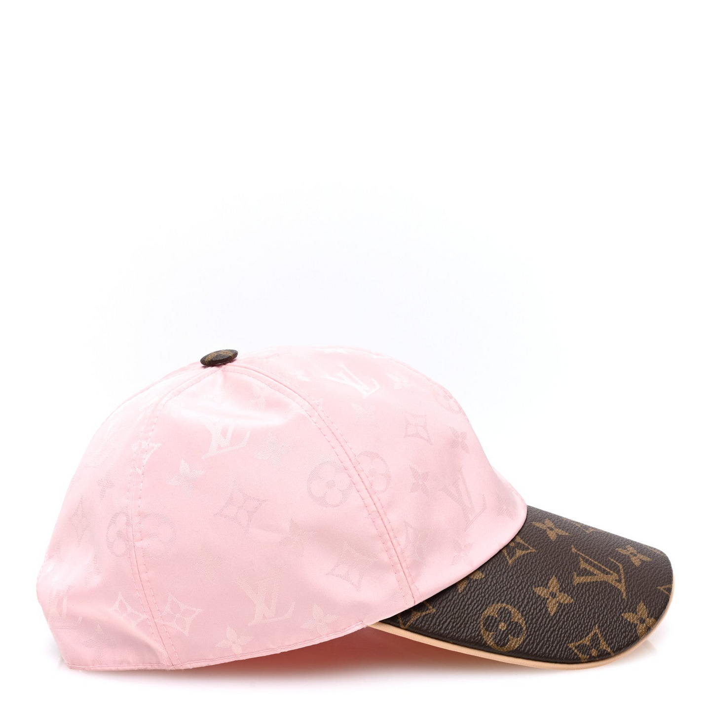 Pink Contrast Brim Baseball Cap