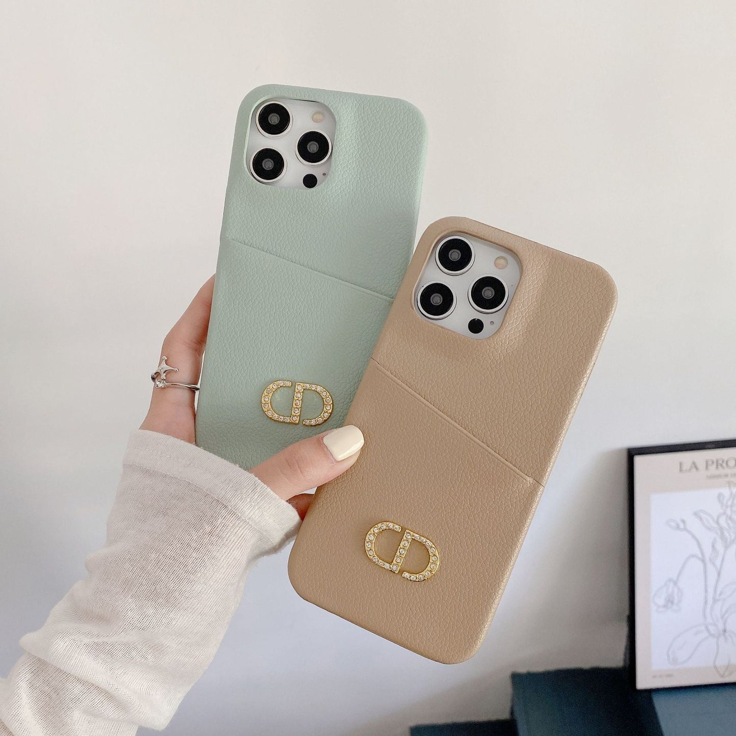 ファッションレザーiPhoneケース