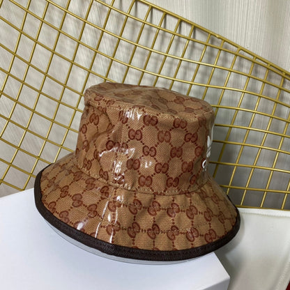 Classic Crystal Canvas Trefoil Bucket Hat