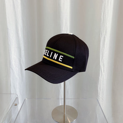 CELINE Embroidered Cotton Baseball Cap | Luxury Designer Adjustable Hat