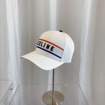 CELINE Embroidered Cotton Baseball Cap | Luxury Designer Adjustable Hat