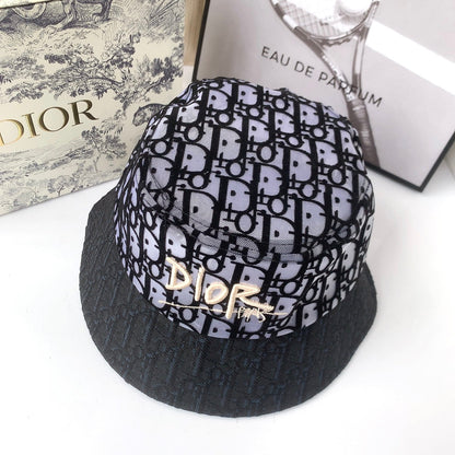 Classic Vintage Lace Flocked Bucket Hat