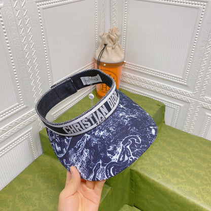 ClassicVintage Ribbon Straw Visor Hat