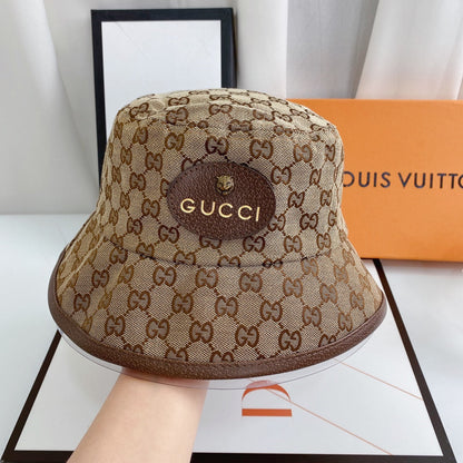 Classic Tiger Head Embroidered Canvas Bucket Hat for Men & Women