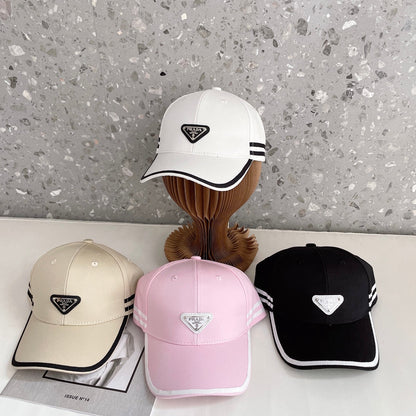 Fashion Triangle Logo Baseball Cap | Luxury Designer Cotton Hat