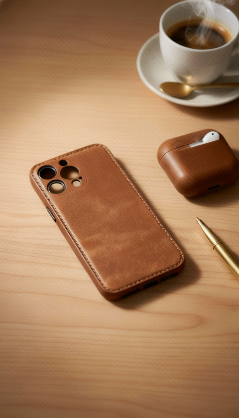Celokožené unibody pouzdro na iPhone – Umění čisté kůže