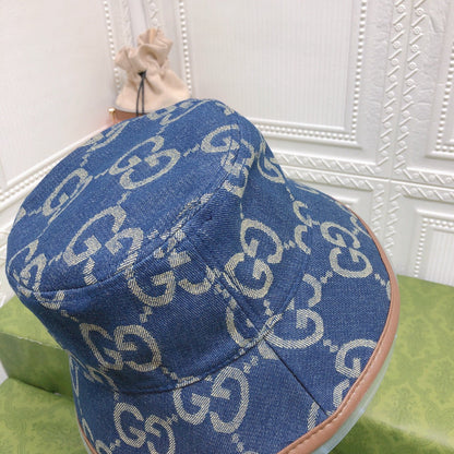 Classic GG Monogram Vintage Canvas Bucket Hat for Men & Women