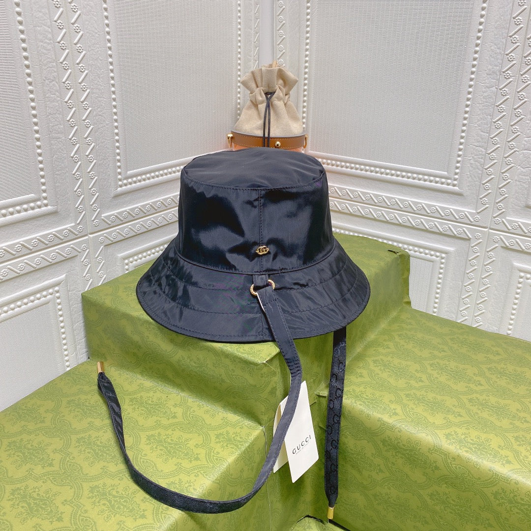 Classic GG Monogram Double-Sided Strap Bucket Hat