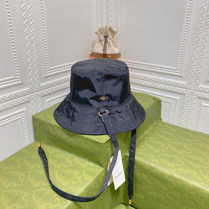 Classic GG Monogram Double-Sided Strap Bucket Hat