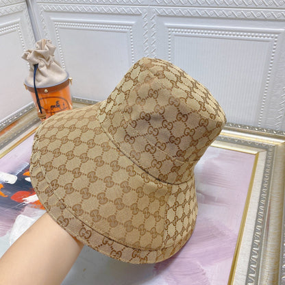 Classic GG Monogram Wide Brim Denim Hat