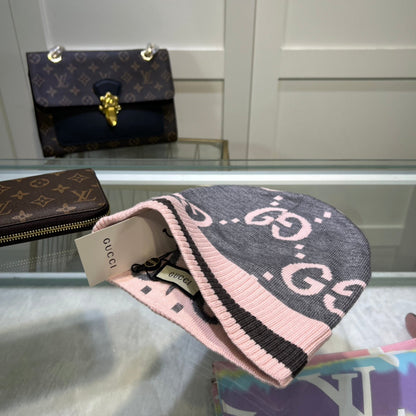 Classic GG Jacquard Wool Knit Beanie | Luxury Designer Winter Hat