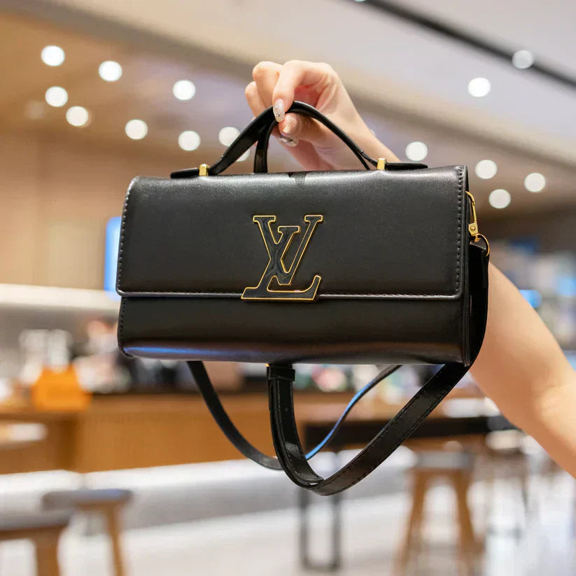 Sac à main en cuir texturé de luxe