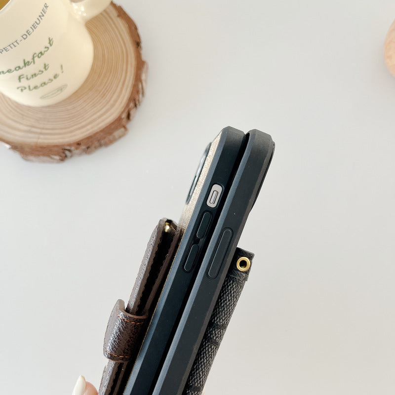 Klasické puzdro na iPhone s peňaženkou a crossbody remienkom biele -XK240402