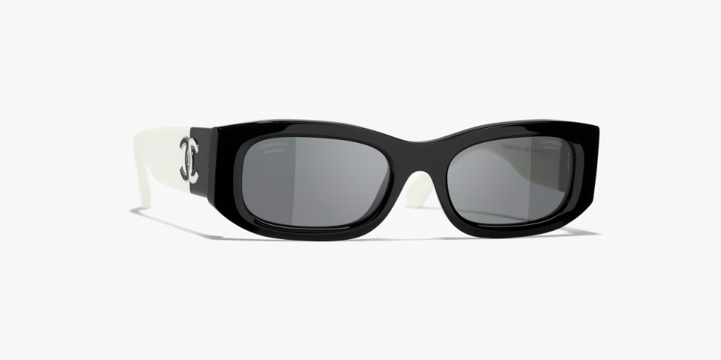 Lunettes de soleil rectangulaires à la mode en acétate