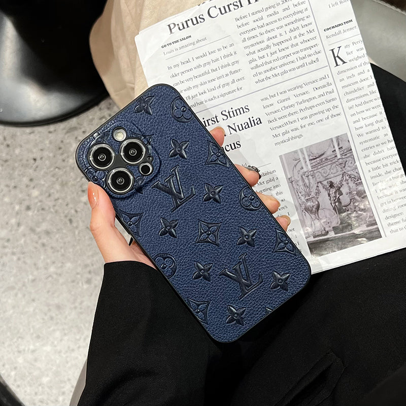 Luxusní barevné kožené pouzdro na iPhone
