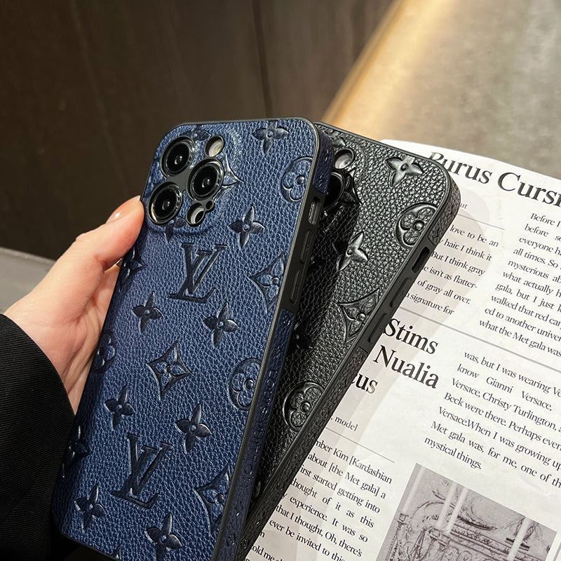 Luxusní barevné kožené pouzdro na iPhone