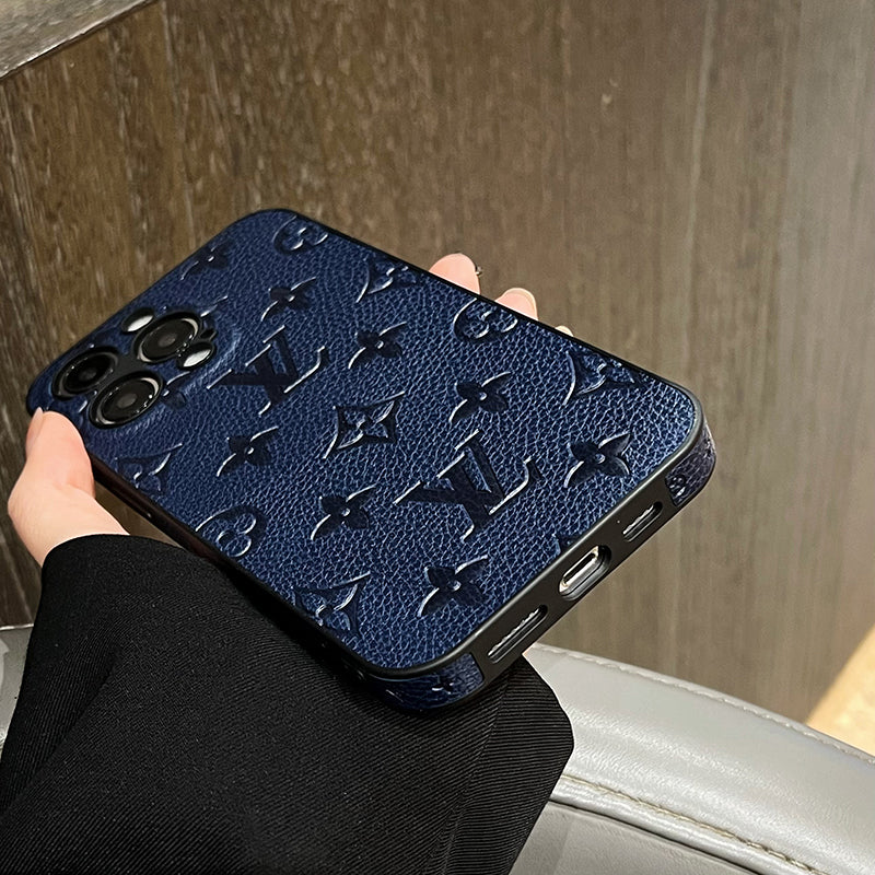 Luxusní barevné kožené pouzdro na iPhone