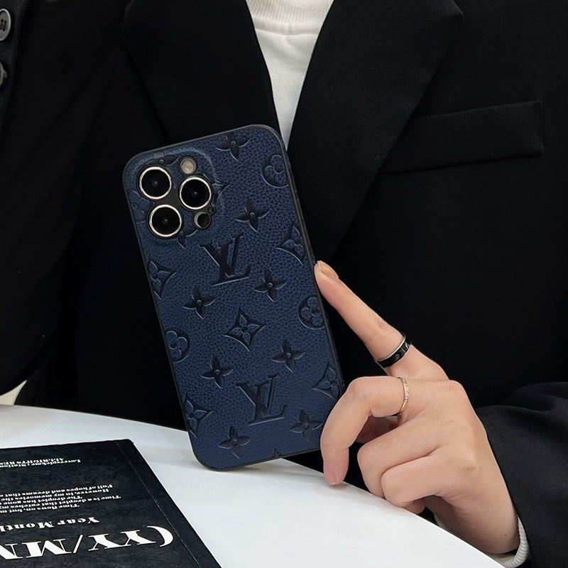 Luxusní barevné kožené pouzdro na iPhone