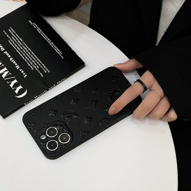 Luxusní barevné kožené pouzdro na iPhone
