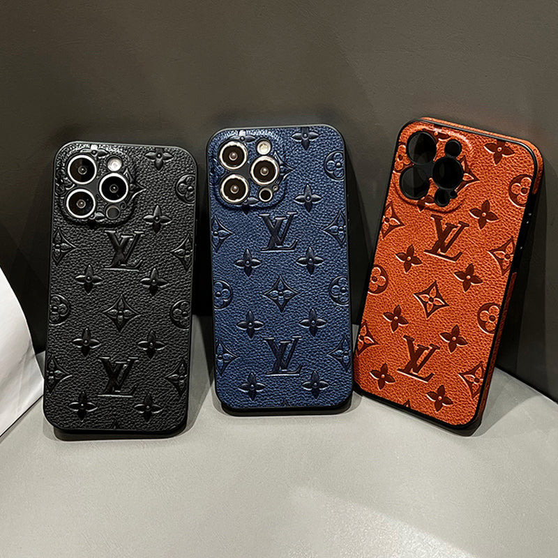 Luxusní barevné kožené pouzdro na iPhone