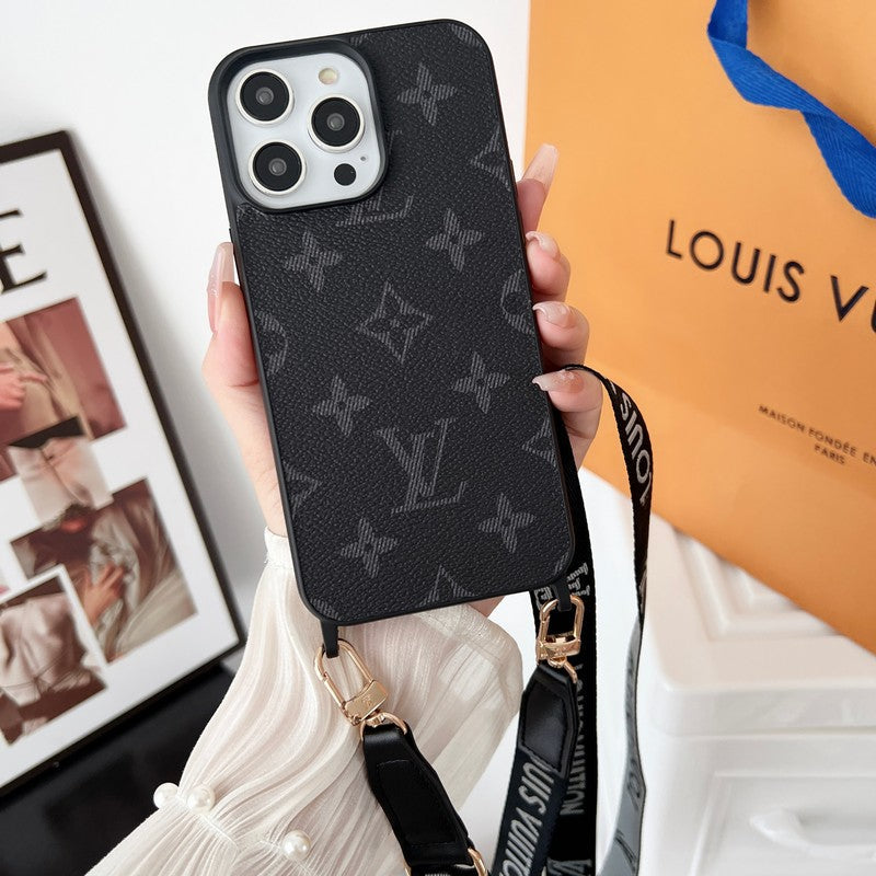 Luksuzna crna & bijela torbica za iPhone preko tijela