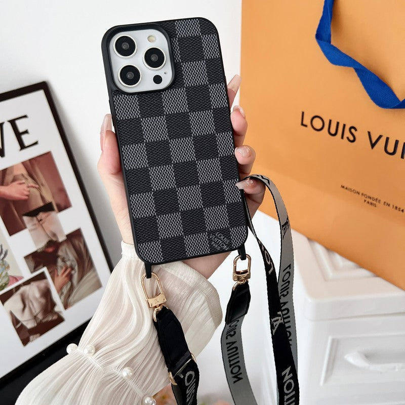 Luksuzna crna & bijela torbica za iPhone preko tijela