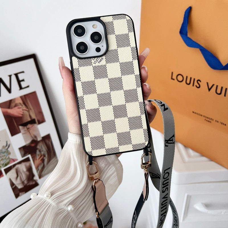 Luksuzna crna & bijela torbica za iPhone preko tijela