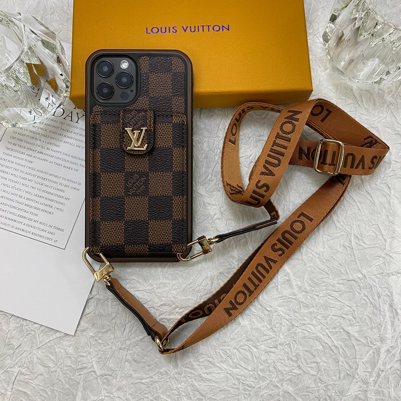 Luxusní pouzdro na iPhone Card Bag Řetízek