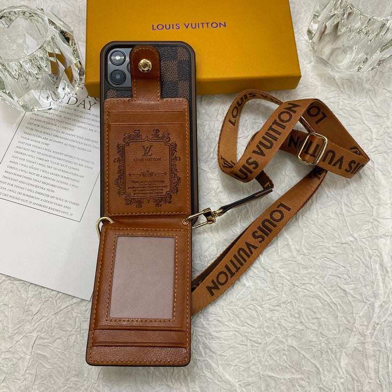 Luxusní pouzdro na iPhone Card Bag Řetízek