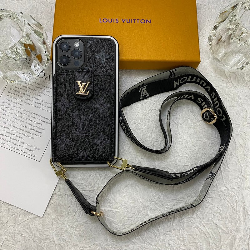 Luxusní pouzdro na iPhone Card Bag Řetízek