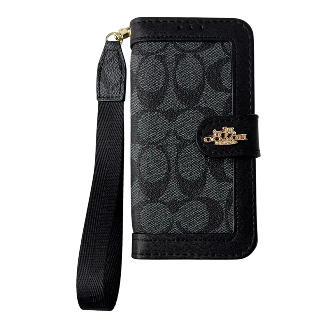 Pouzdro na iPhone s pouzdrem na kartu a popruhem CO Luxury Pattern Wallet