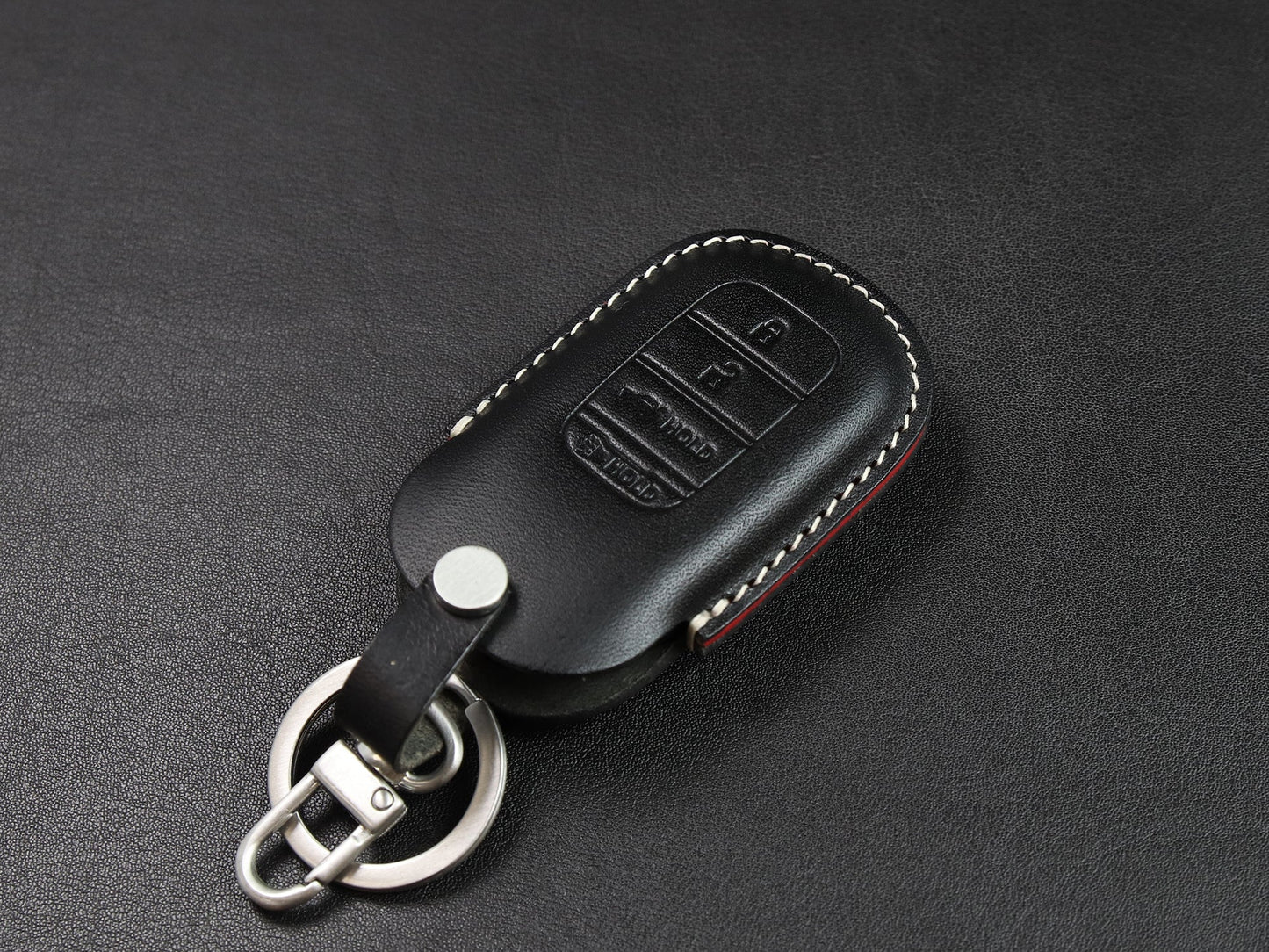 Capa de couro para chave de carro para Honda [2-4/5/7] chaveiro