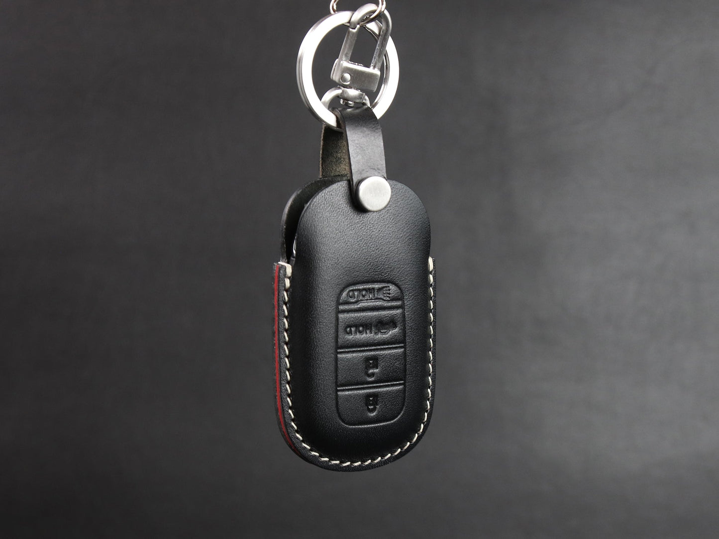 Capa de couro para chave de carro para Honda [2-4/5/7] chaveiro