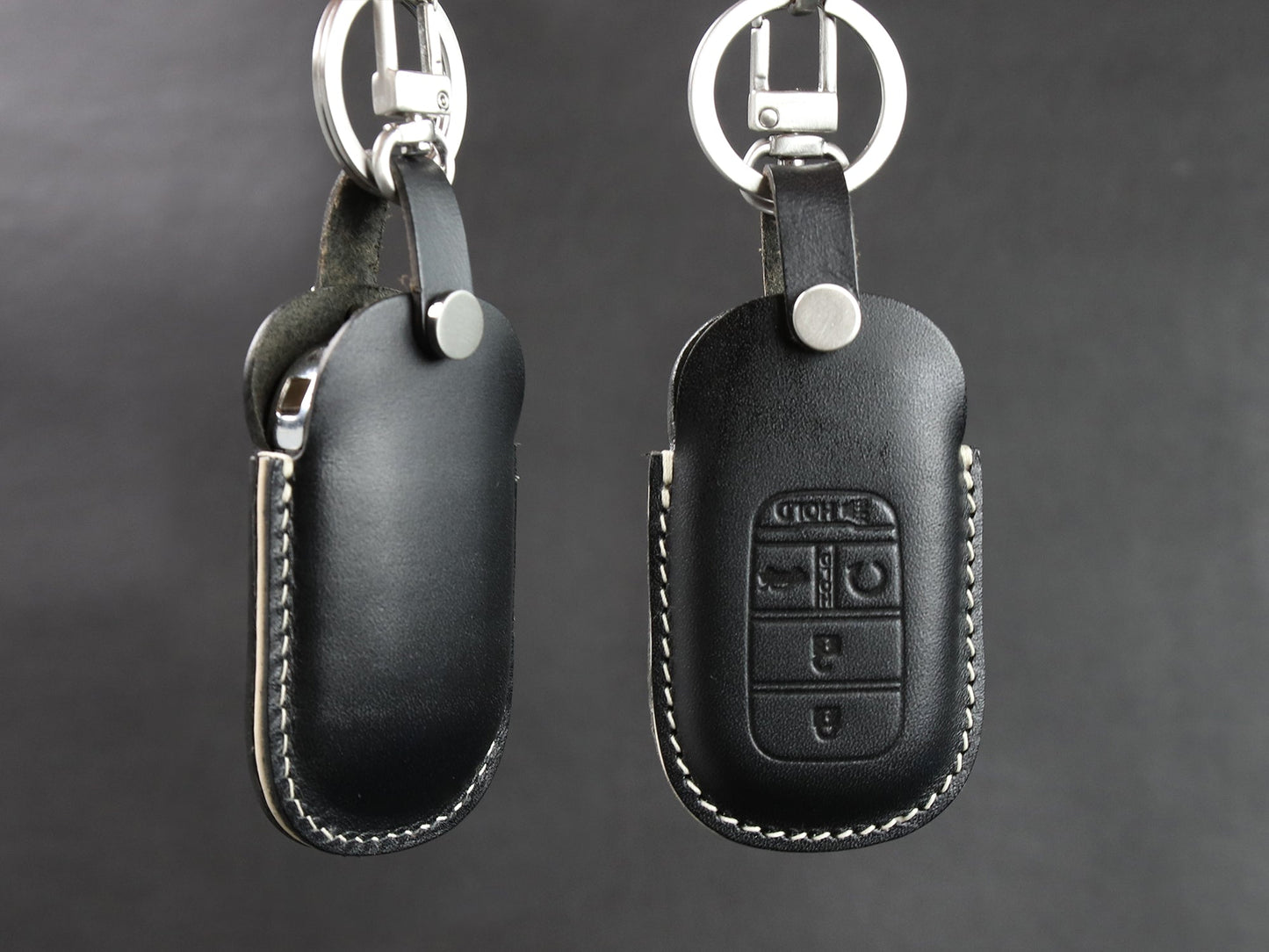 Capa de couro para chave de carro para Honda [2-4/5/7] chaveiro