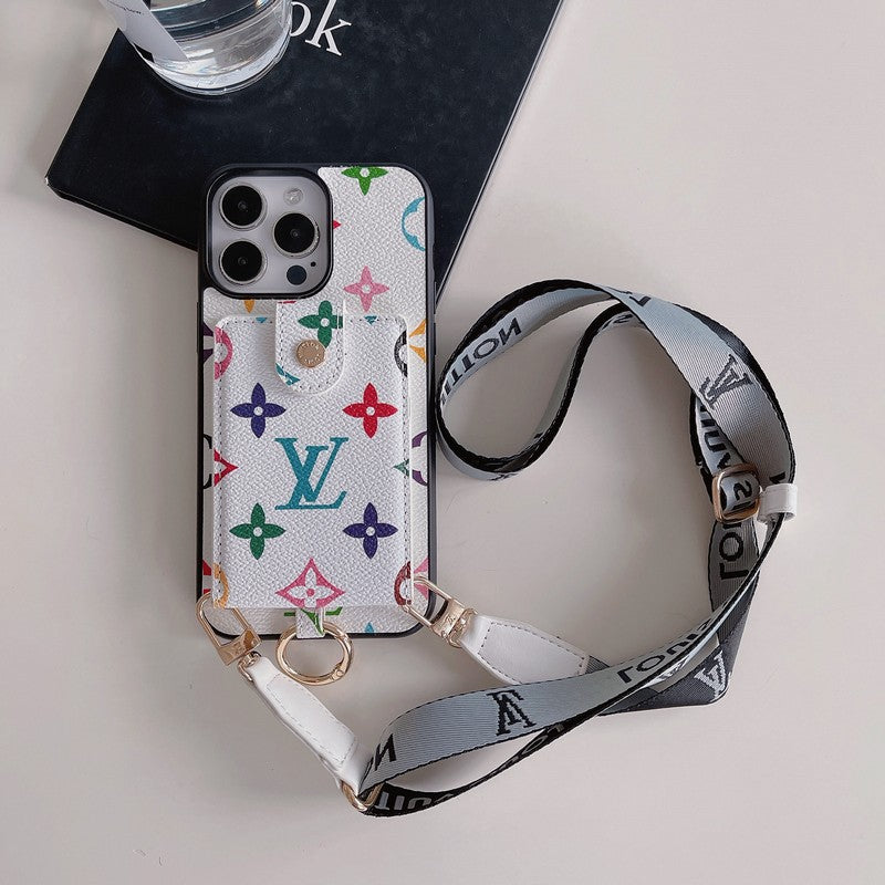 Luxusní taška na karty klasické řetízkové pouzdro na iPhone