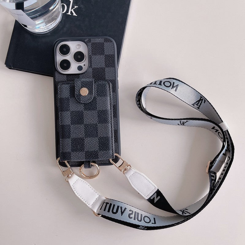 Luxusní taška na karty klasické řetízkové pouzdro na iPhone