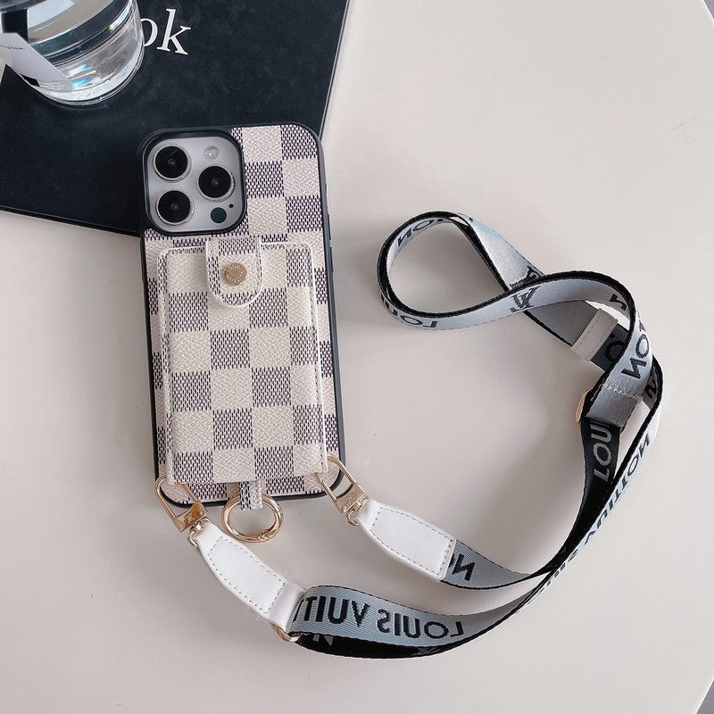 Luxusní taška na karty klasické řetízkové pouzdro na iPhone