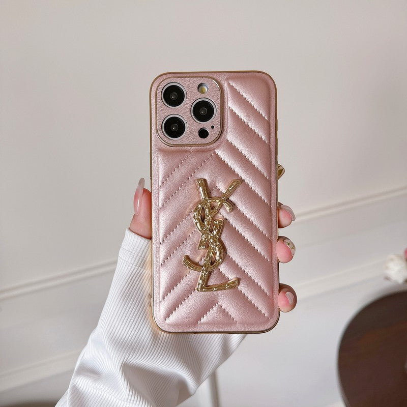 Custodia per iPhone in pelle Saint Color