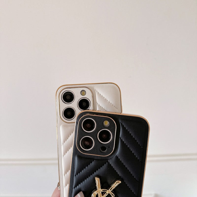 Custodia per iPhone in pelle Saint Color