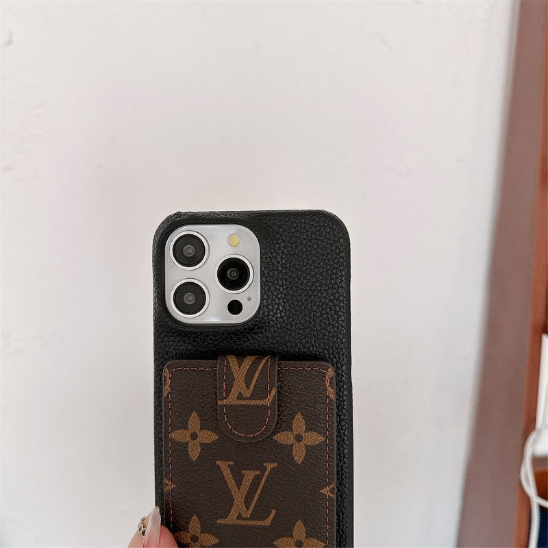 Luxusní Card Bag Crossbody Chain Case na iPhone