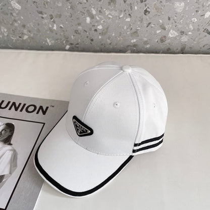 Fashion Triangle Logo Baseball Cap | Luxury Designer Cotton Hat