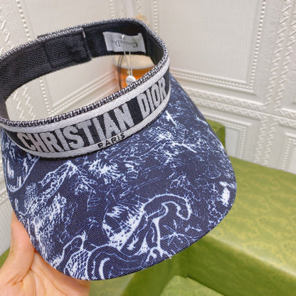 ClassicVintage Ribbon Straw Visor Hat