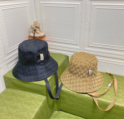 Classic GG Monogram Double-Sided Strap Bucket Hat