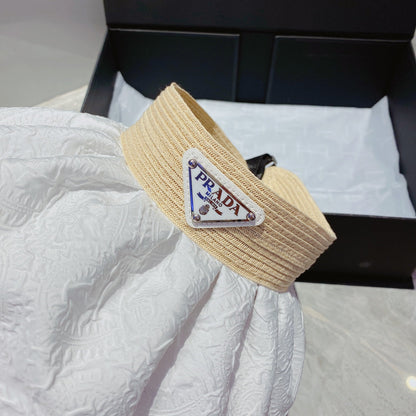 FashionFoldable Crinkled Cotton Sun Visor | Luxury Designer Summer Hat