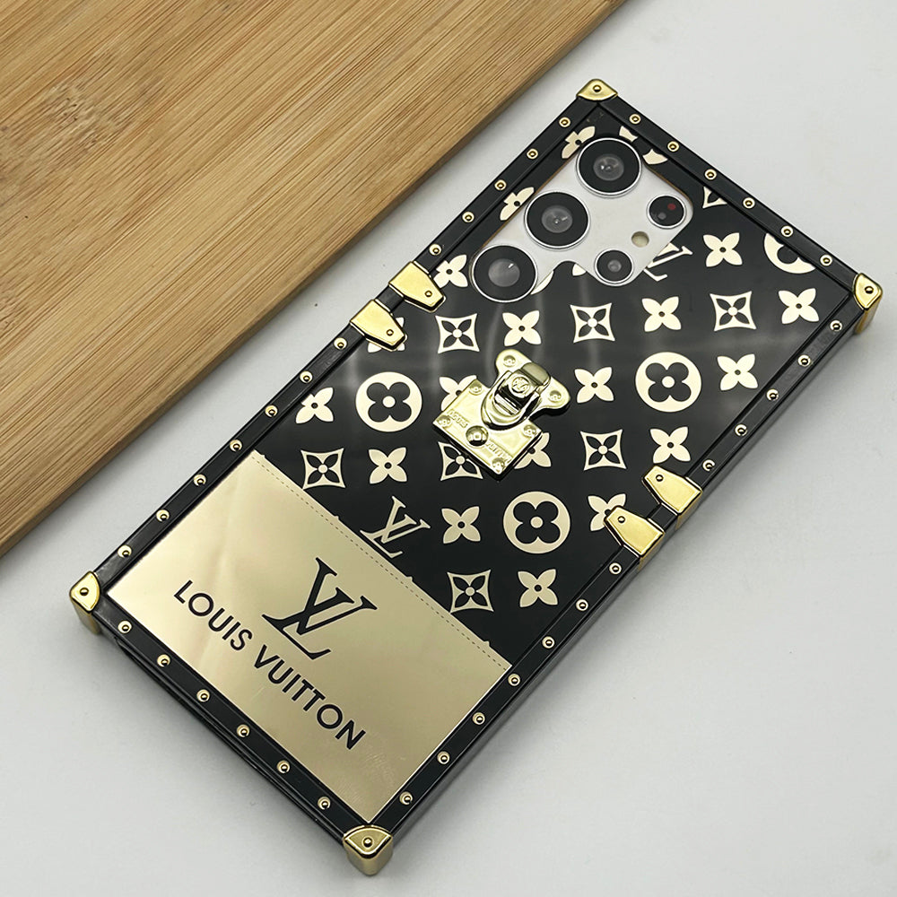 Luxusné značkové puzdro do kufra s retiazkou pre Samsung Galaxy S25/24/23 Series