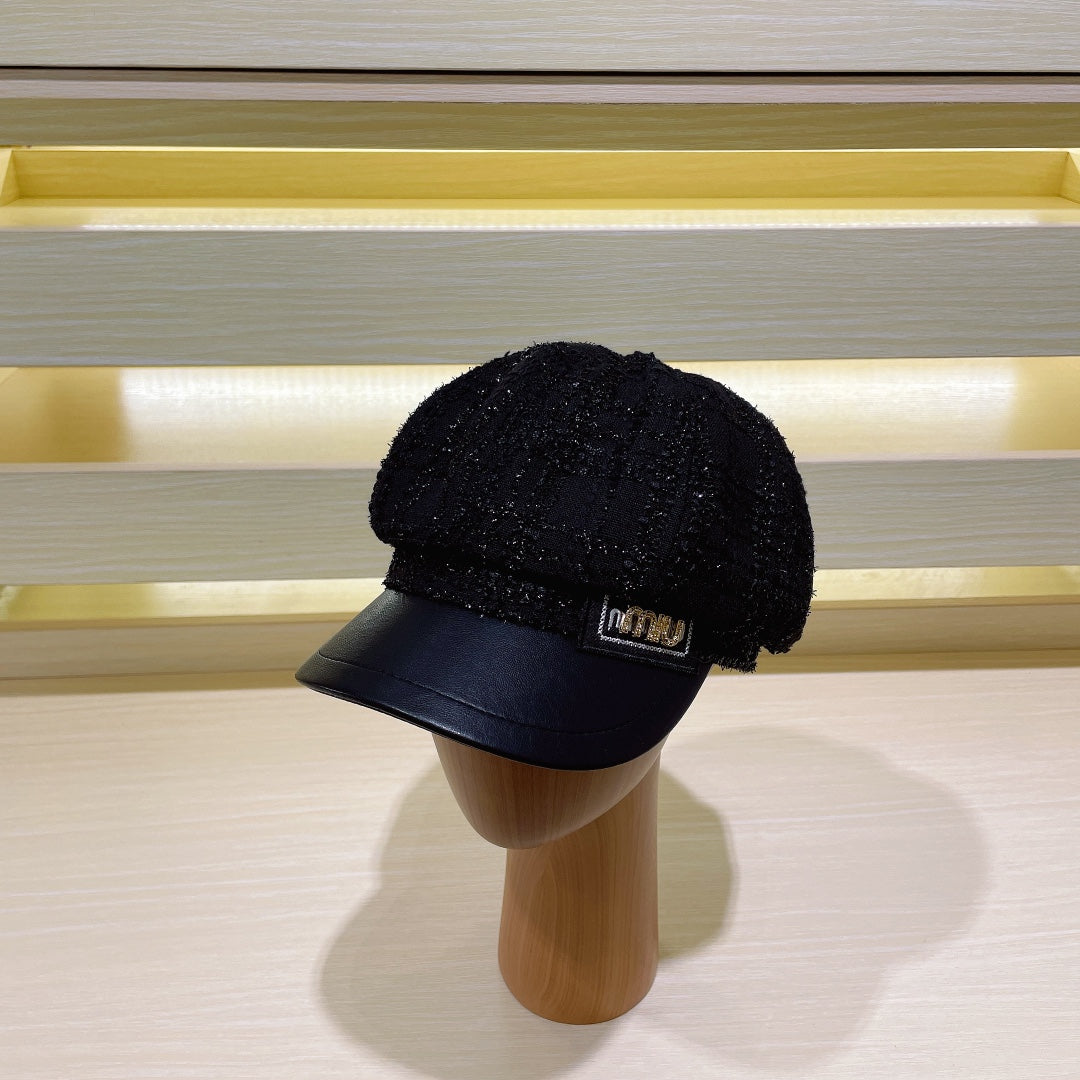 Luxury Tweed Newsboy Cap | Luxury Women's Designer Hat