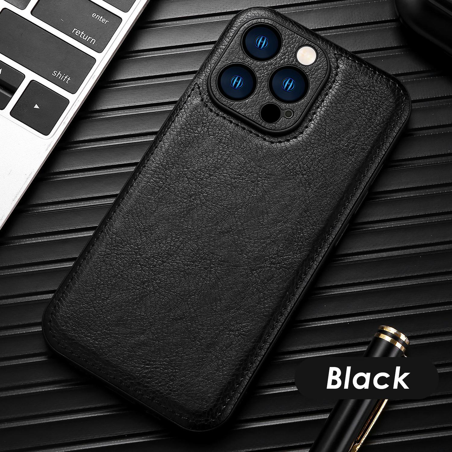 Prémiové vintage kožené pouzdro na iPhone – Soft Touch nárazuvzdorný ochranný kryt
