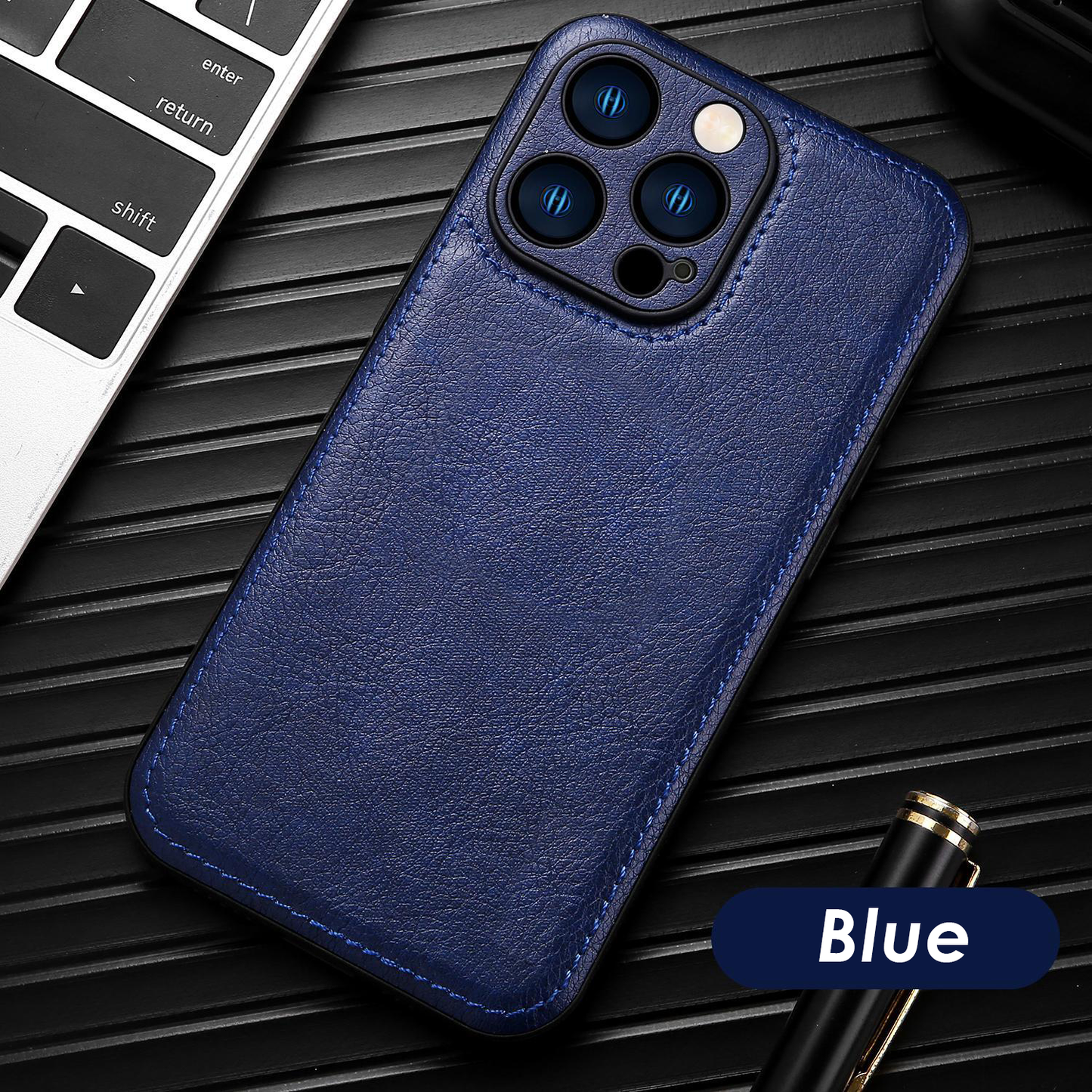Prémiové vintage kožené pouzdro na iPhone – Soft Touch nárazuvzdorný ochranný kryt