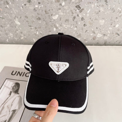 Fashion Triangle Logo Baseball Cap | Luxury Designer Cotton Hat